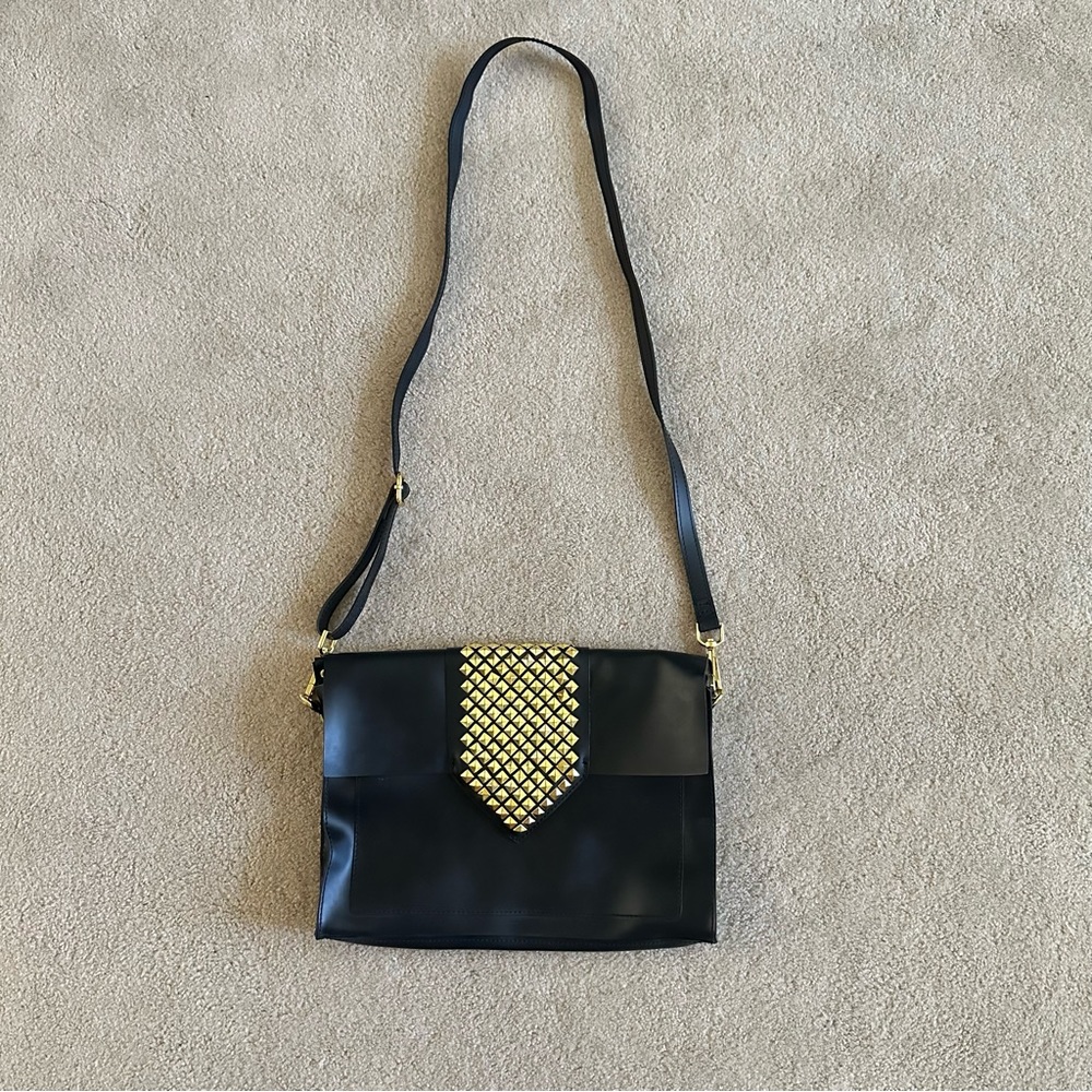 Steven by Steve Madden Black Bag Purse 9" x 12"